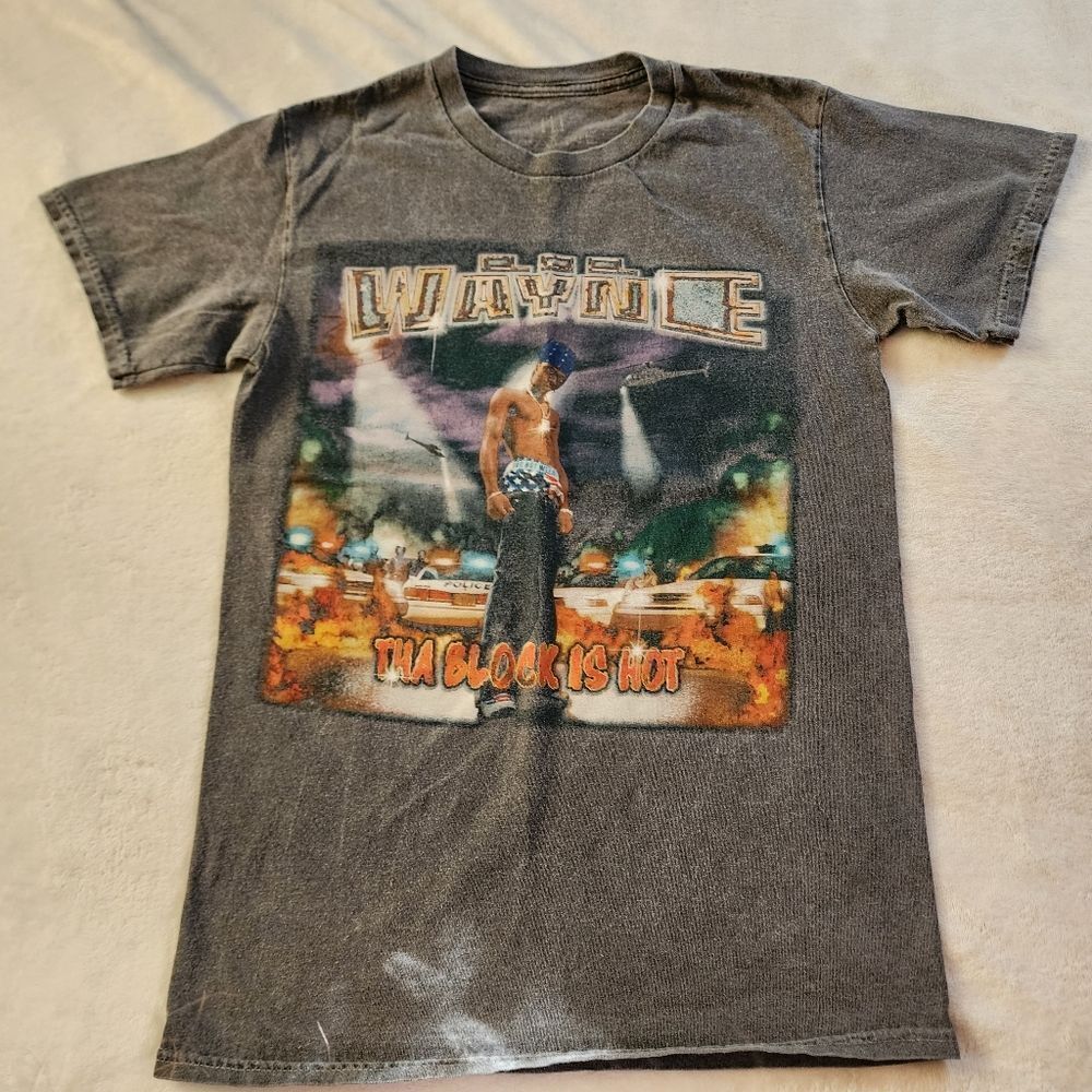Lil Wayne Tha Block Is Hot Tshirt With Graphics Size Small
